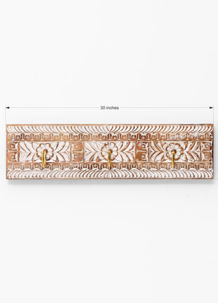 Tallinn Mango Wood Coat Hook (Row Of 3)