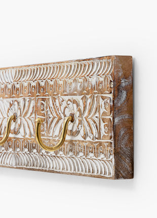 Tallinn Mango Wood Coat Hook (Row Of 3)