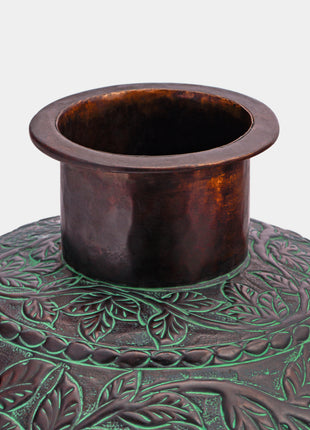 Castleton Engraved Brass Planter