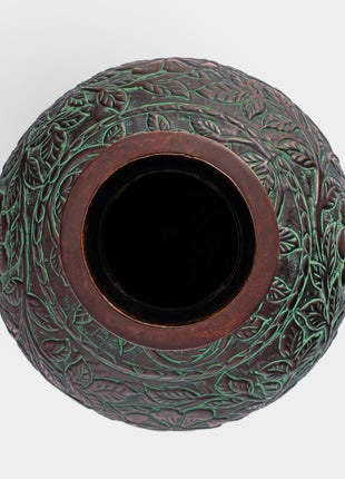 Castleton Engraved Brass Planter