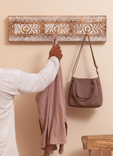 Wall Hook, Rustic Wooden Coat Rack, Wooden Coat Hanger, Home Gift, Wall Mounted Coat Rack