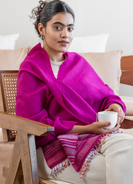 Gillingham Shawl In Burgundy