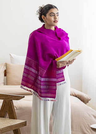 Gillingham Shawl In Burgundy