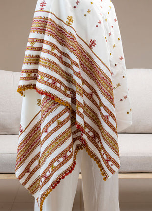 Paris Shawl In White