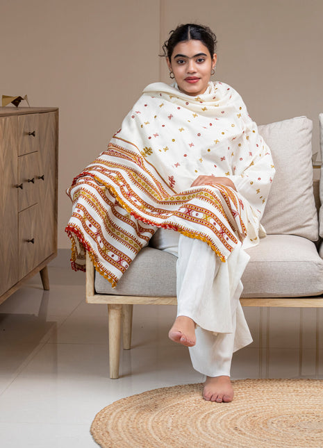 Paris Shawl In White