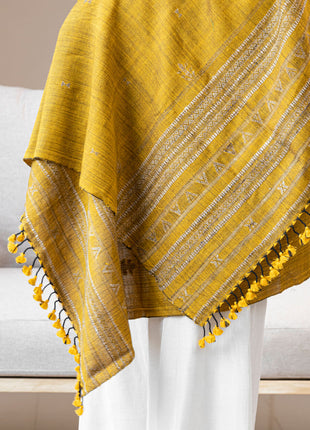 Pradines Shawl In Golden Yellow