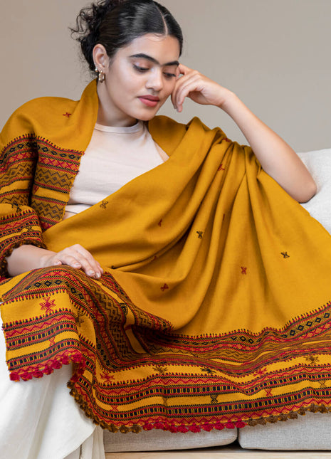Roanne Shawl In Mustard