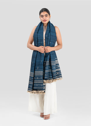 Cordelle Shawl In Eastern Blue