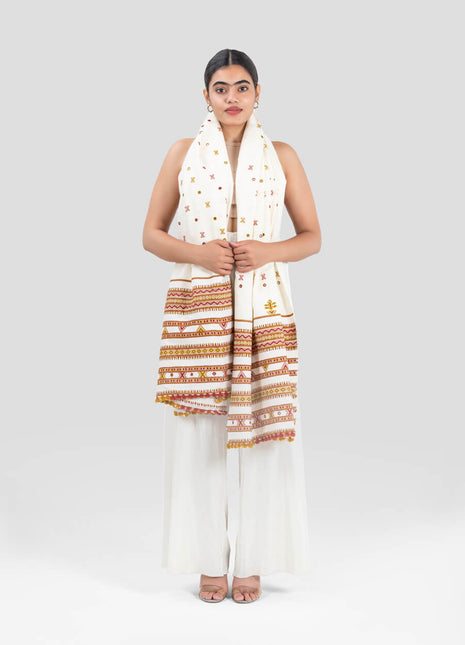 Paris Shawl In White