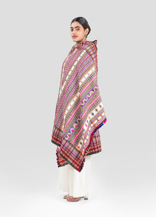 Monsoon Shawl In Rainbow