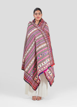 Monsoon Shawl In Rainbow