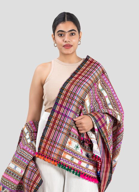 Monsoon Shawl In Rainbow