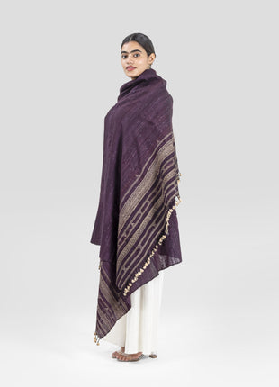 Dyrham Shawl In Purple