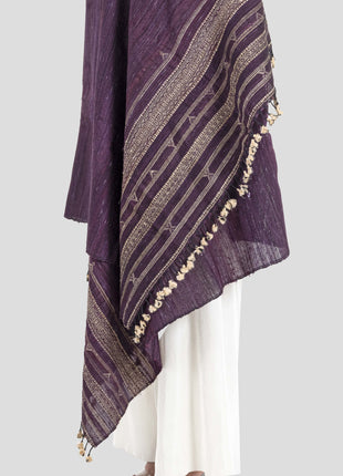 Dyrham Shawl In Purple