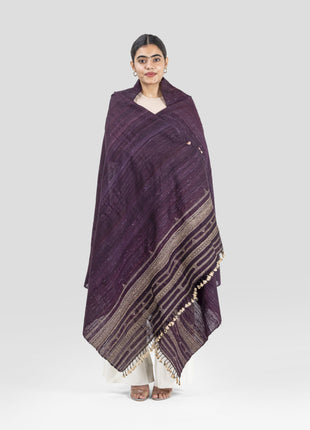 Dyrham Shawl In Purple