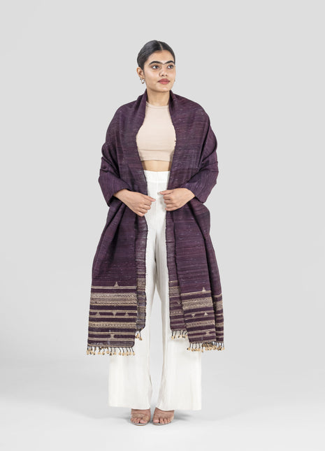 Dyrham Shawl In Purple