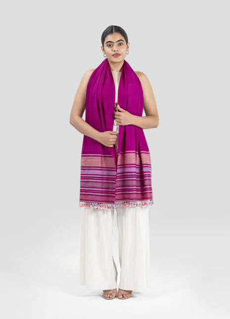 Gillingham Shawl In Burgundy