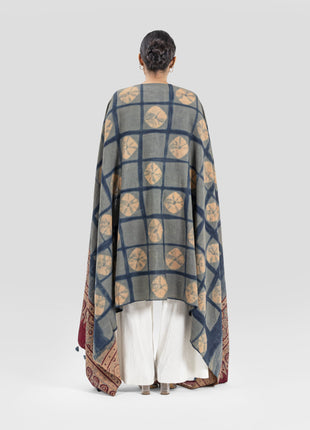 Prague Shawl In Aquarium Blue