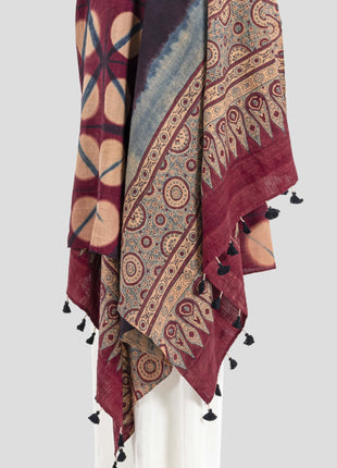 Lucerne Shawl In Blush Maroon