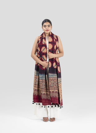 Lucerne Shawl In Blush Maroon