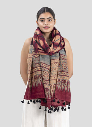 Lucerne Shawl In Blush Maroon