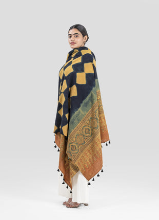 Barenton Shawl In Mustard Yellow