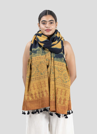 Barenton Shawl In Mustard Yellow