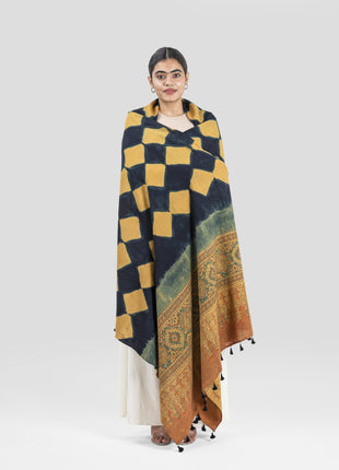 Barenton Shawl In Mustard Yellow