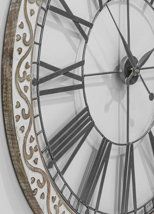 Oxford Large Wall Clock 100CM Hearts