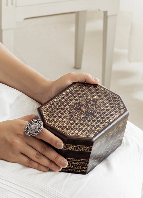 Burford Brass Inlayed Jewellery Boxes