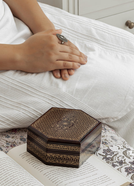 Kingham Brass Inlayed Jewellery Boxes