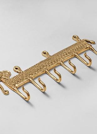 Brass Key Hook Elephant