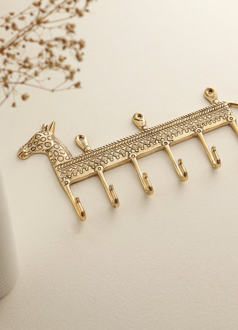 Brass Key Hook Giraffe