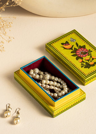 Pink Flower Jewelry Box Organizer