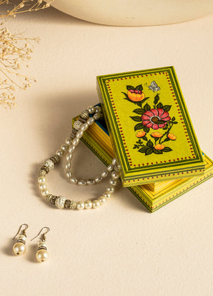 Pink Flower Jewelry Box Organizer