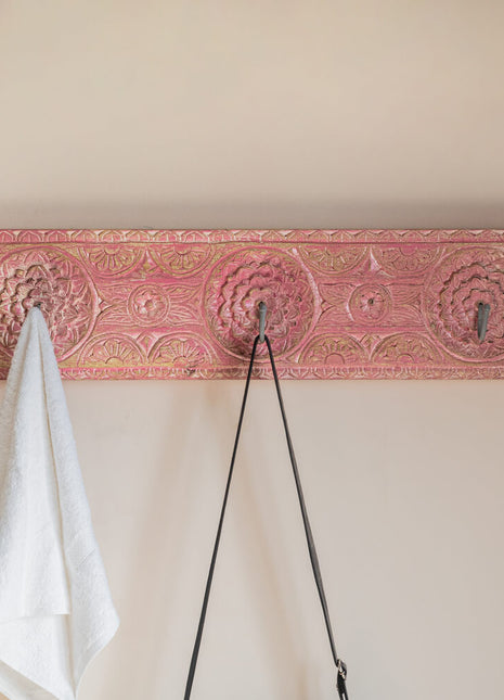 Jodhpur Antique style Coat Hooks Pink