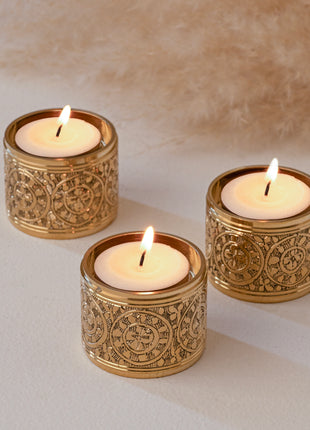 Shitterton Hand-engraved Brass Tealight Holder