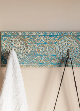 Jodhpur Antique style Coat Hooks Blue