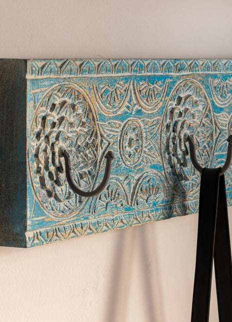 Jodhpur Antique style Coat Hooks Blue