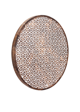 Round Wall Art With Ornamental Pattern