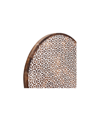 Round Wall Art With Ornamental Pattern