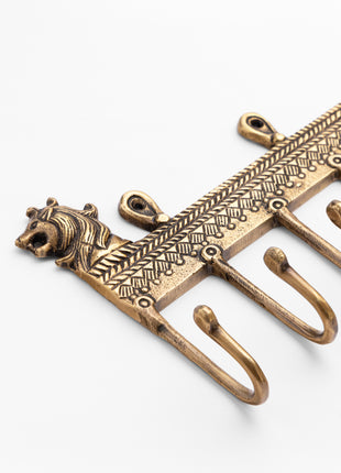 Brass Key Hook Lion - For Lion Lovers