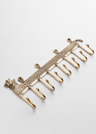 Brass Key Hook Lion - For Lion Lovers