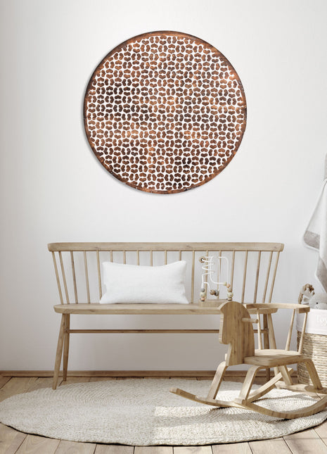 Round Wall Art With Matched Heart