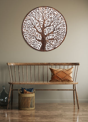 Round Tree Wall Art With Hearts