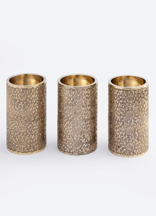tealight candle holders made from solid brass
