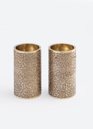 tealight candle holders made from solid brass