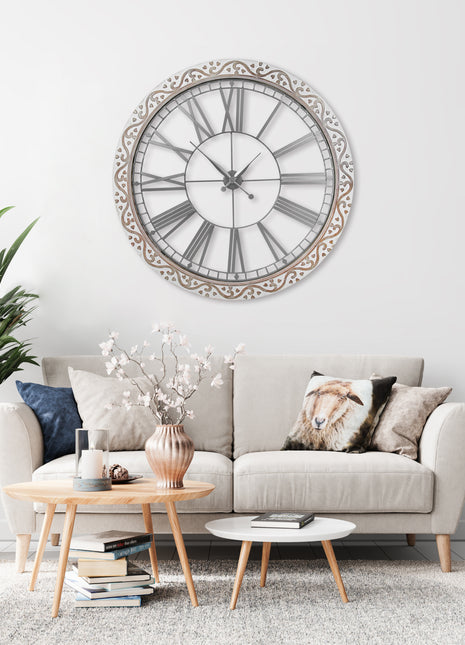 Oxford Large Wall Clock 100CM Hearts