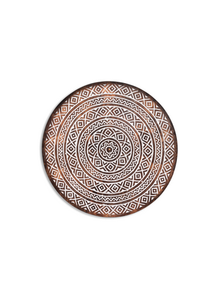 Round Wall Art With Oriental Arabesque Pattern