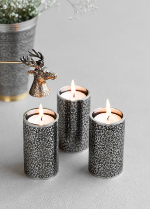 tealight candle holders made from solid brass